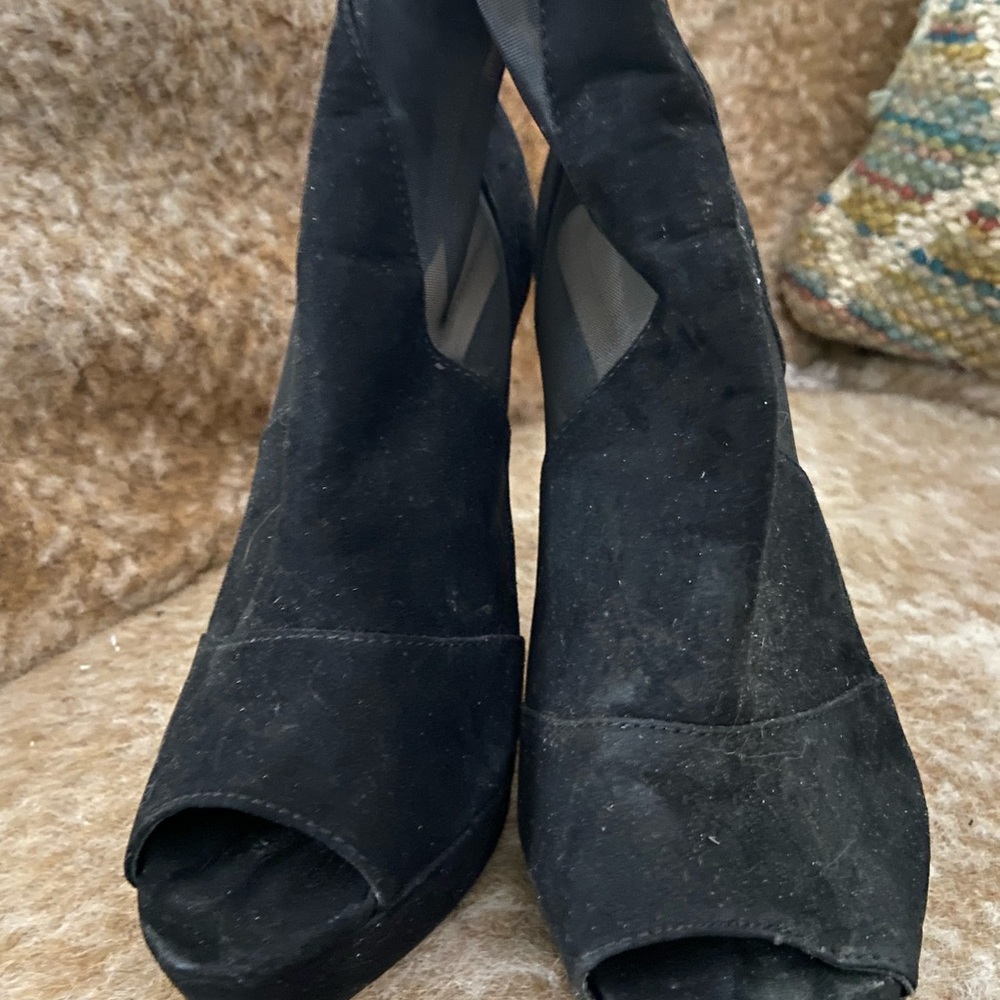Steve Madden Black Heeled Boots
